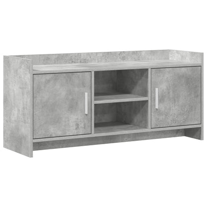 vidaXL TV Cabinet 102 x 33 x 47 cm Concrete Grey Engineered Wood 2