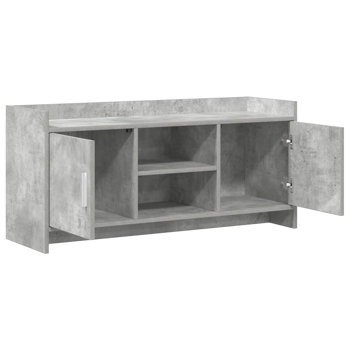 vidaXL TV Cabinet 102 x 33 x 47 cm Concrete Grey Engineered Wood 4