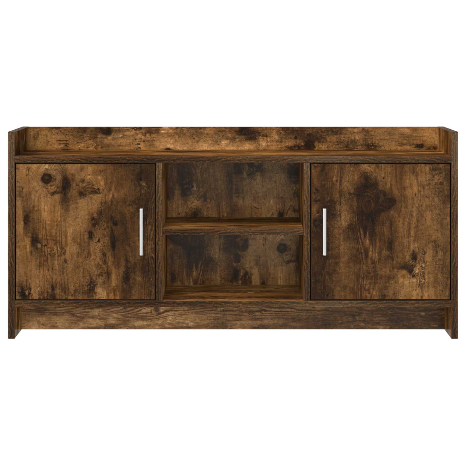 vidaXL TV Cabinet 102 x 33 x 47 cm Smoked Oak Engineered Wood 5
