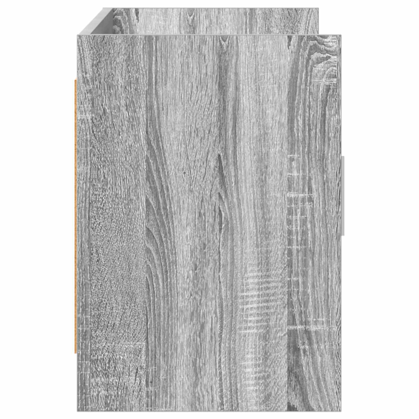 vidaXL TV Cabinet 102 x 33 x 47 cm Grey Sonoma Engineered Wood 6
