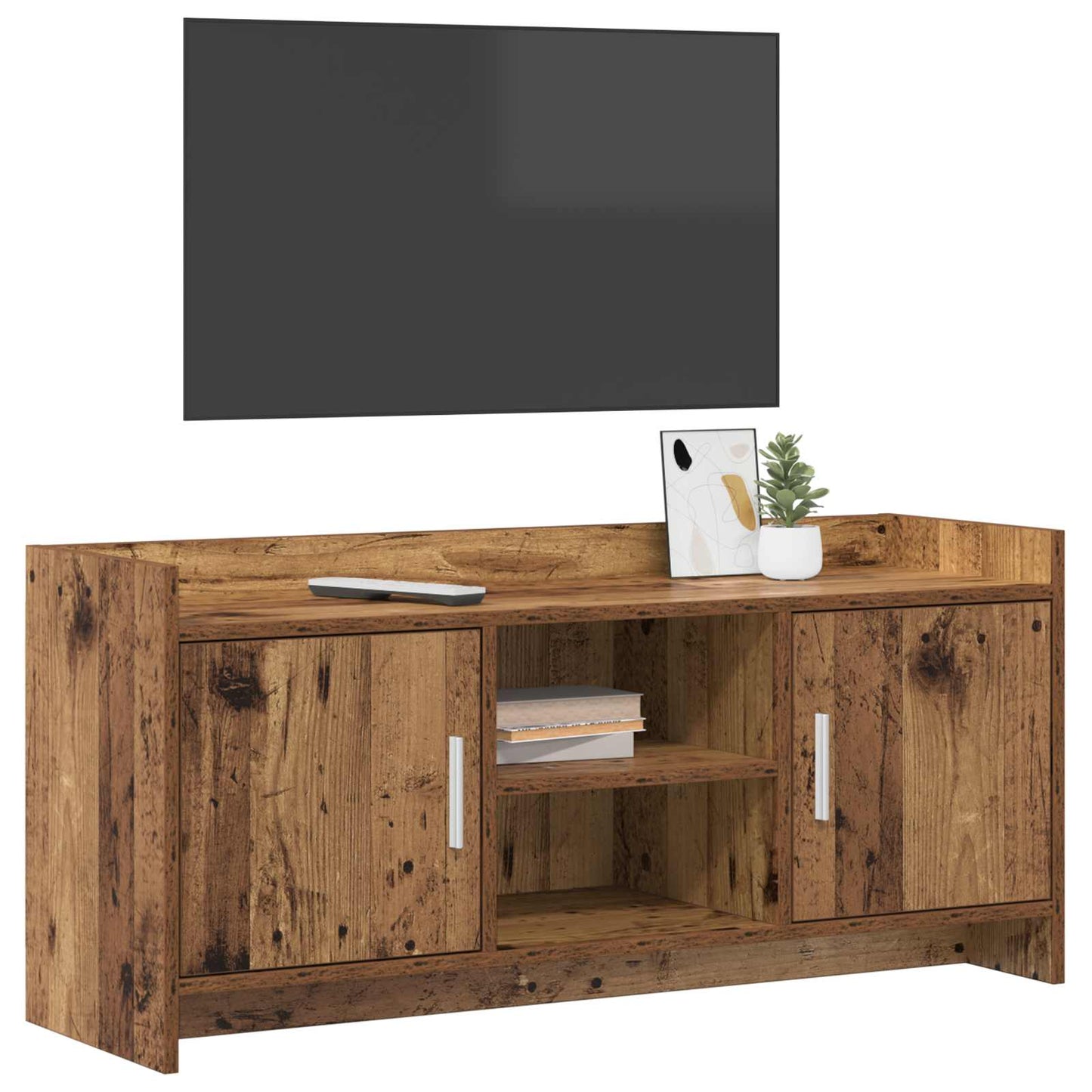 vidaXL TV Cabinet 102 x 33 x 47 cm Old Wood Engineered Wood 3