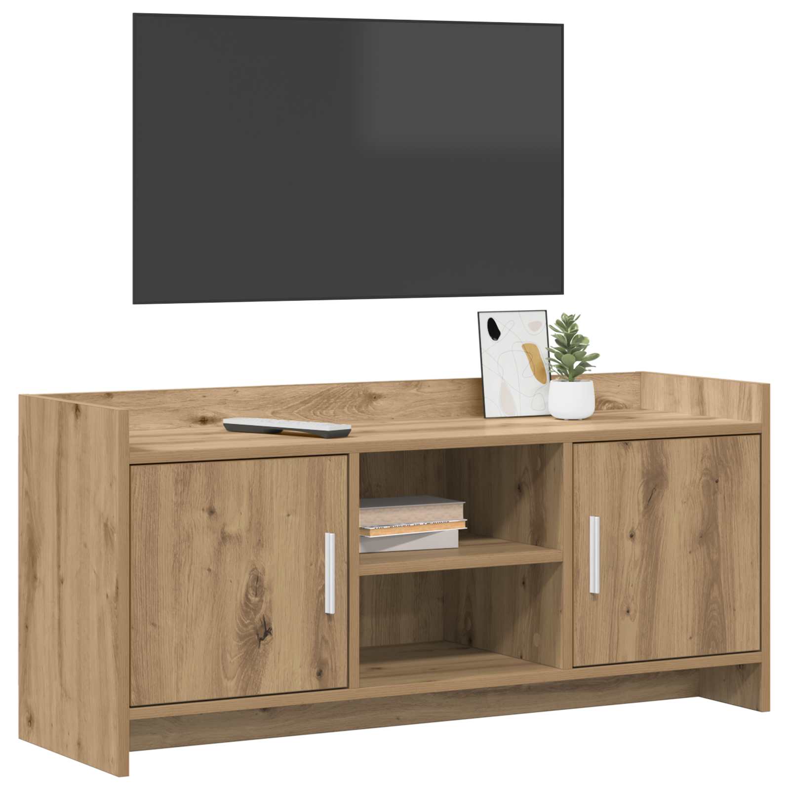 vidaXL TV Cabinet 102 x 33 x 47 cm Artisan Oak Engineered Wood 3