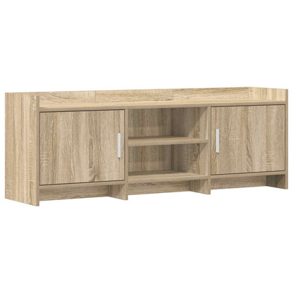 vidaXL TV Cabinet 130 x 33 x 47 cm Sonoma Oak Engineered Wood 2