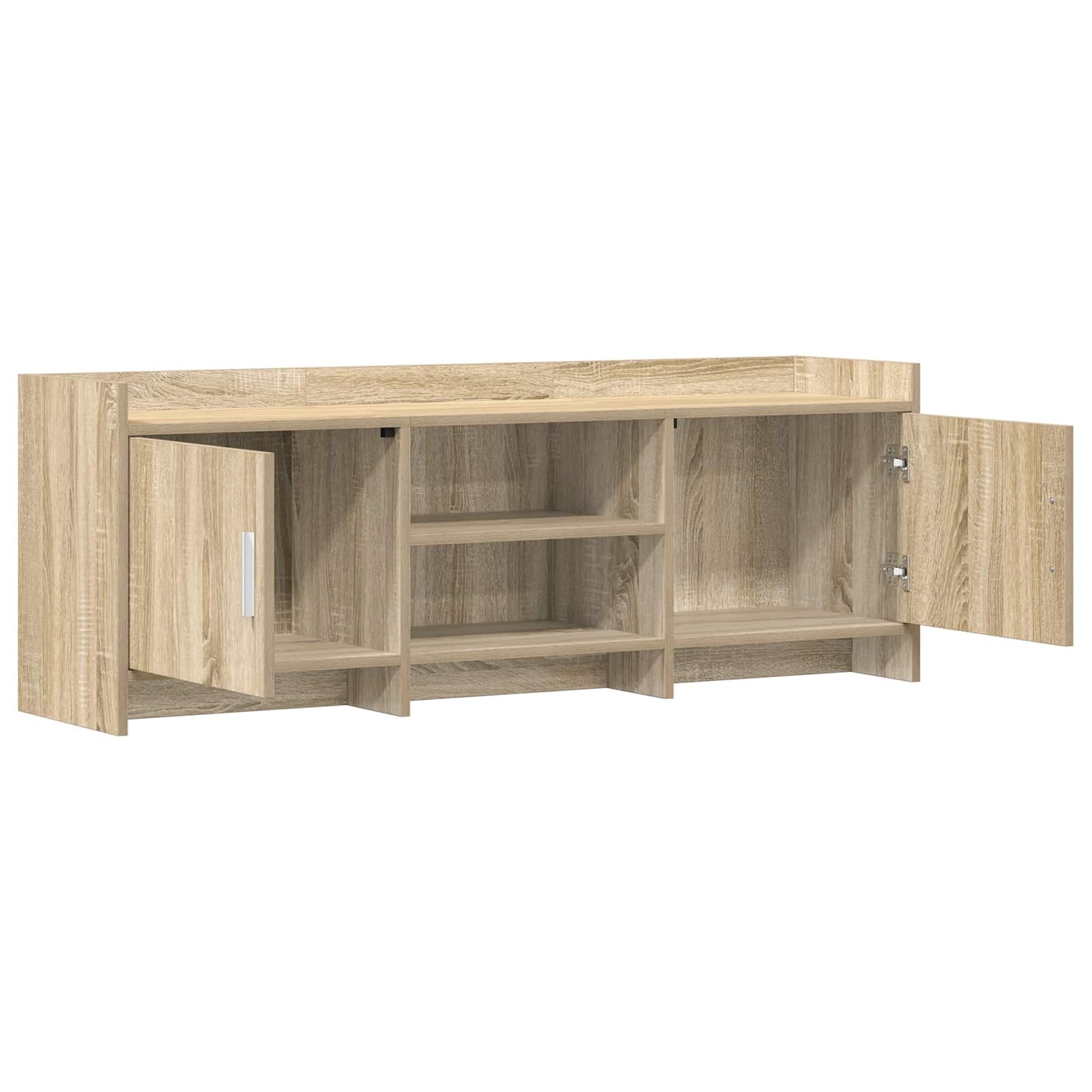 vidaXL TV Cabinet 130 x 33 x 47 cm Sonoma Oak Engineered Wood 4