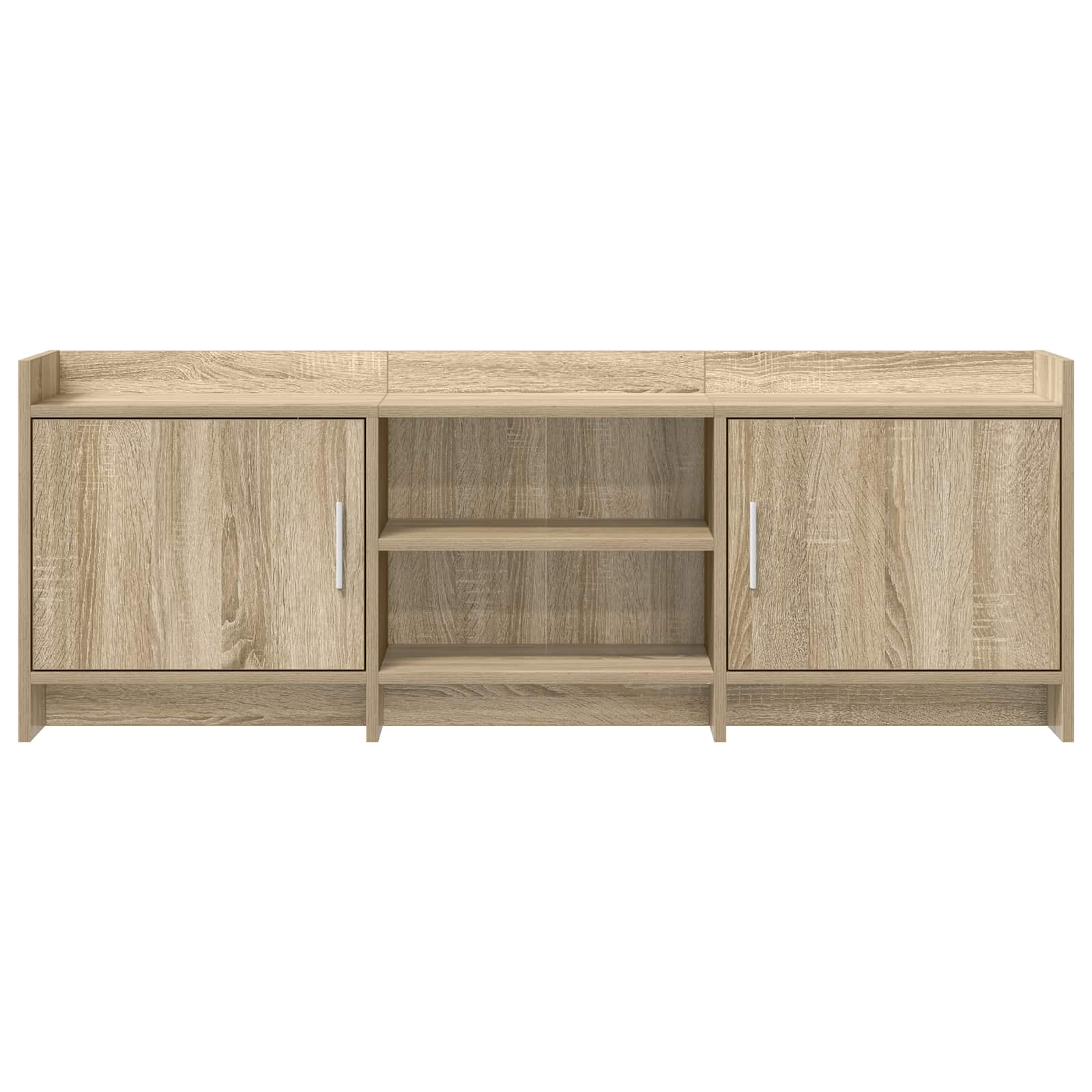 vidaXL TV Cabinet 130 x 33 x 47 cm Sonoma Oak Engineered Wood 5