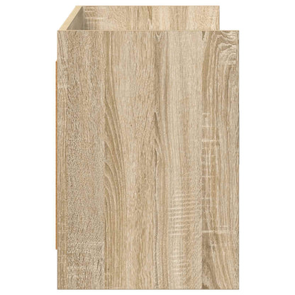 vidaXL TV Cabinet 130 x 33 x 47 cm Sonoma Oak Engineered Wood 6
