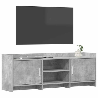 vidaXL TV Cabinet 130 x 33 x 47 cm Concrete Grey Engineered Wood 3