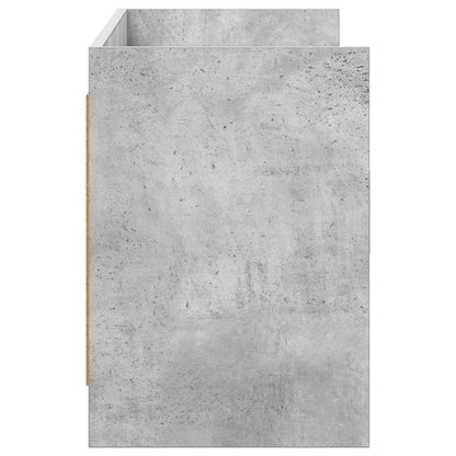 vidaXL TV Cabinet 130 x 33 x 47 cm Concrete Grey Engineered Wood 6