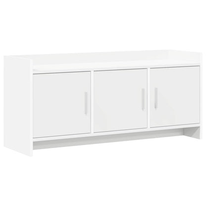 vidaXL TV Cabinet 102 x 33 x 47 cm White Engineered Wood 2