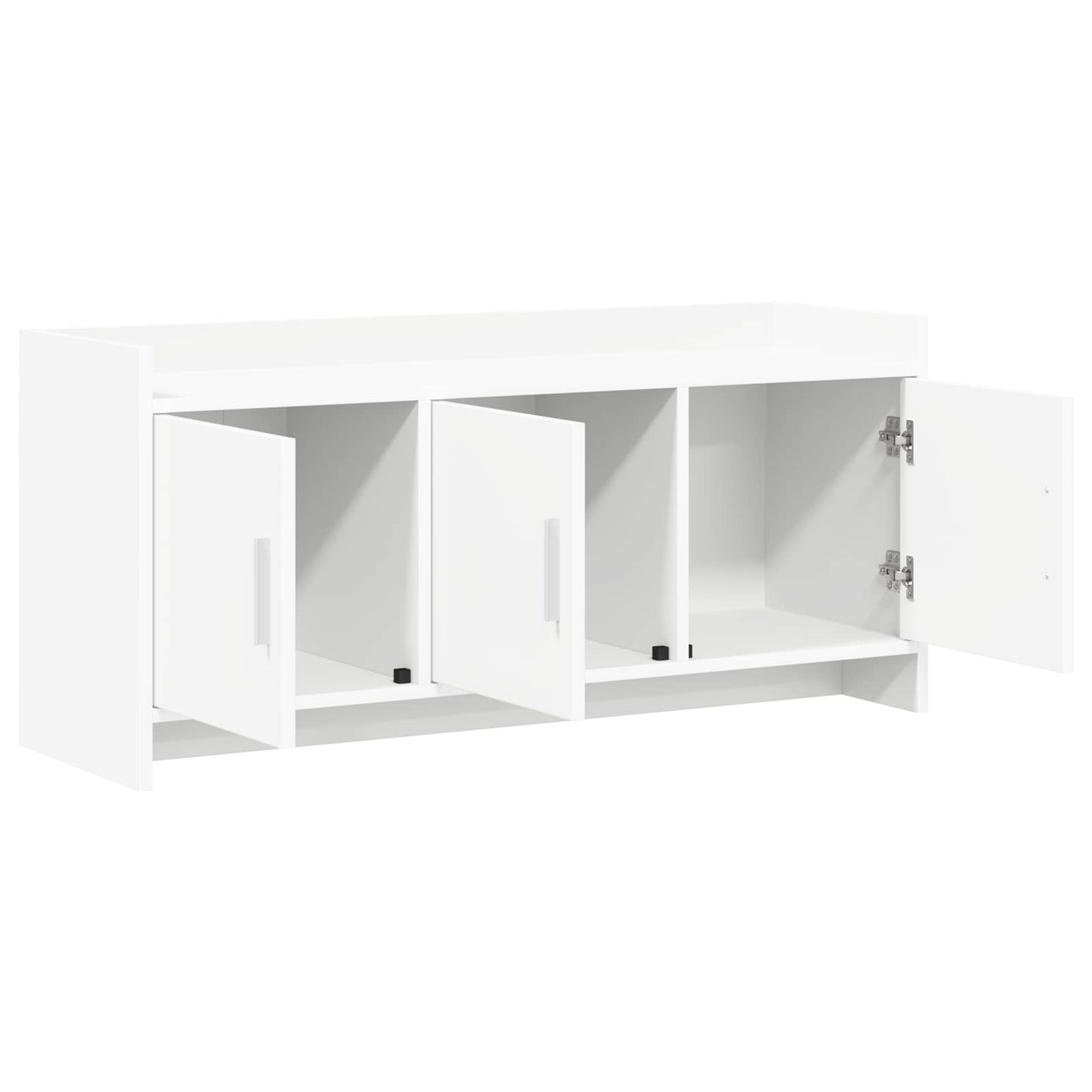 vidaXL TV Cabinet 102 x 33 x 47 cm White Engineered Wood 4
