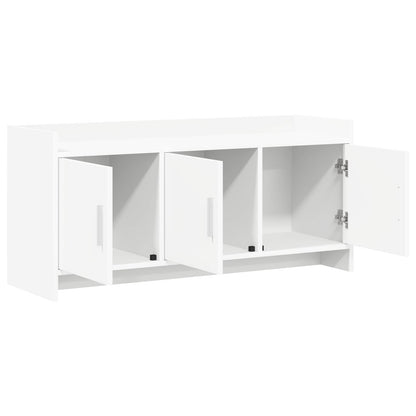 vidaXL TV Cabinet 102 x 33 x 47 cm White Engineered Wood 4