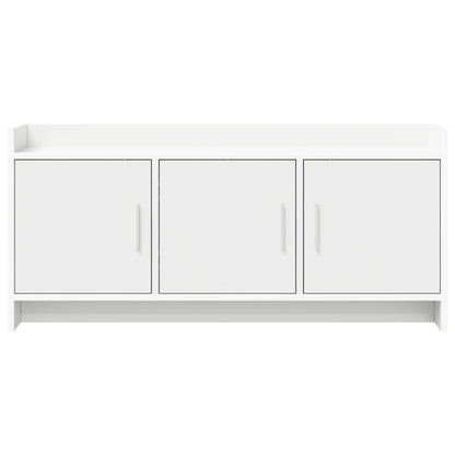 vidaXL TV Cabinet 102 x 33 x 47 cm White Engineered Wood 5