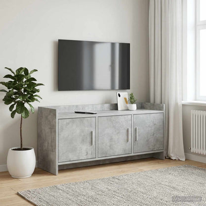 vidaXL TV Cabinet 102 x 33 x 47 cm Concrete Grey Engineered Wood 1