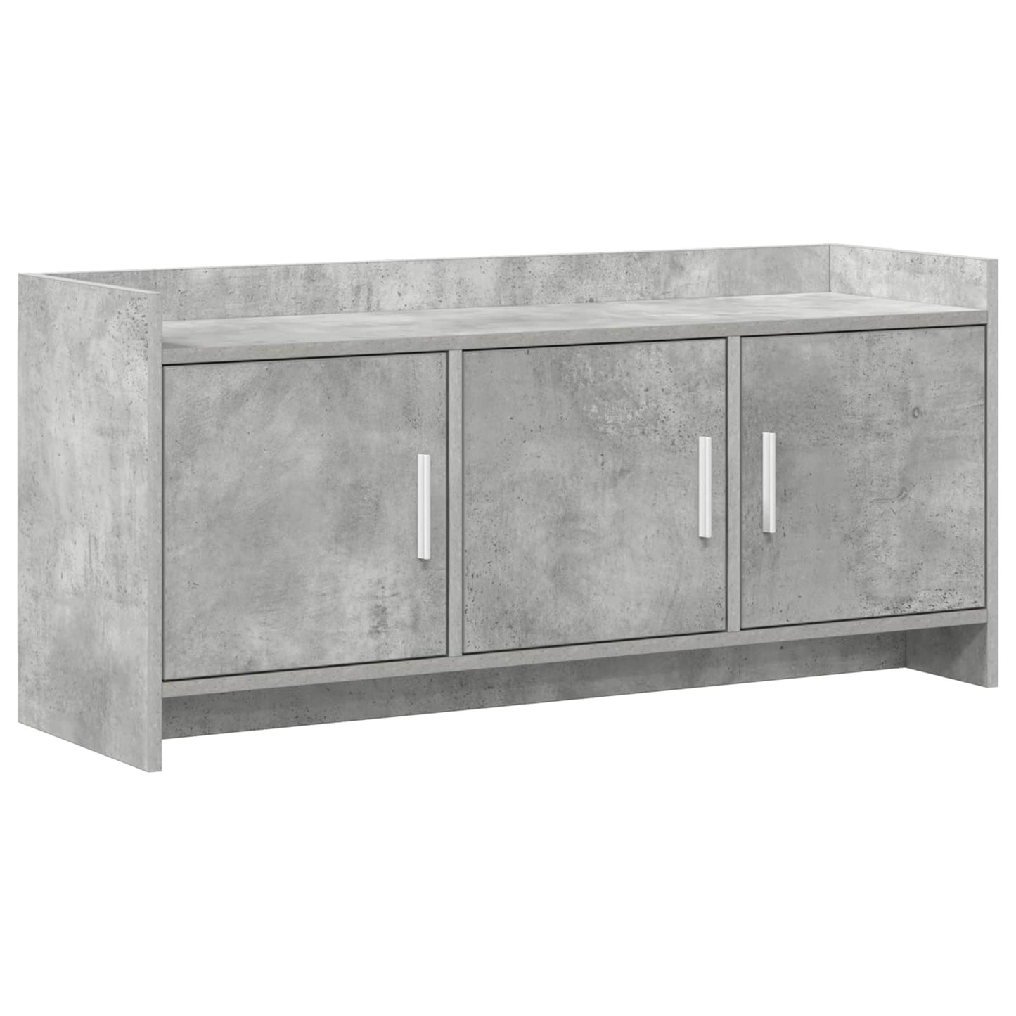 vidaXL TV Cabinet 102 x 33 x 47 cm Concrete Grey Engineered Wood 2