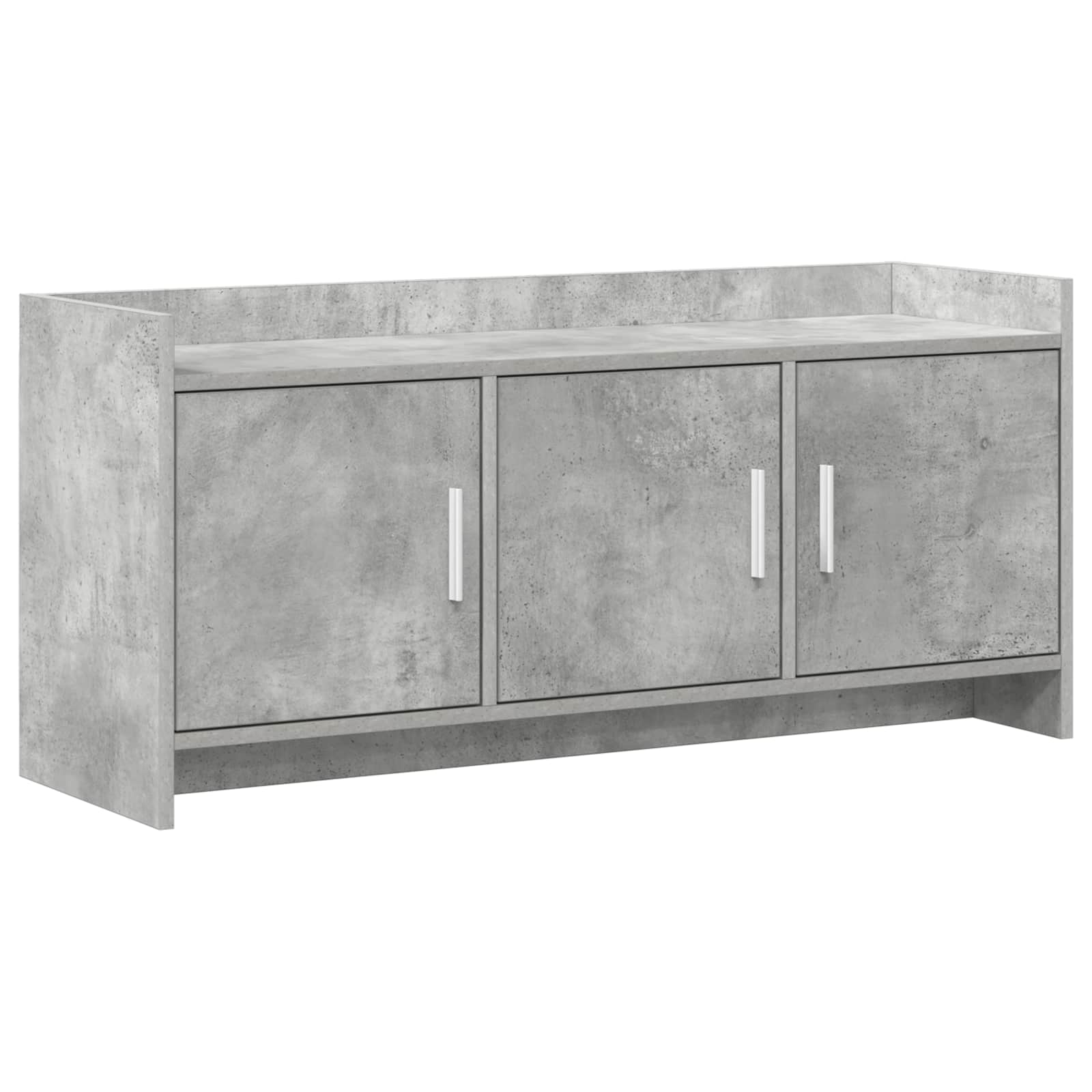 vidaXL TV Cabinet 102 x 33 x 47 cm Concrete Grey Engineered Wood 2