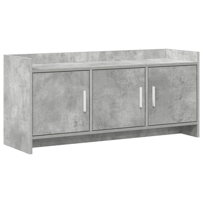 vidaXL TV Cabinet 102 x 33 x 47 cm Concrete Grey Engineered Wood 2