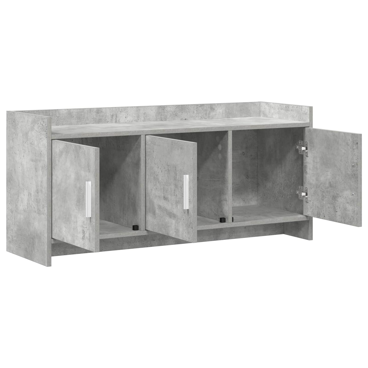 vidaXL TV Cabinet 102 x 33 x 47 cm Concrete Grey Engineered Wood 4