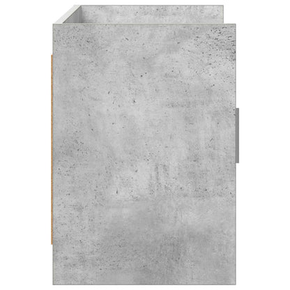 vidaXL TV Cabinet 102 x 33 x 47 cm Concrete Grey Engineered Wood 6
