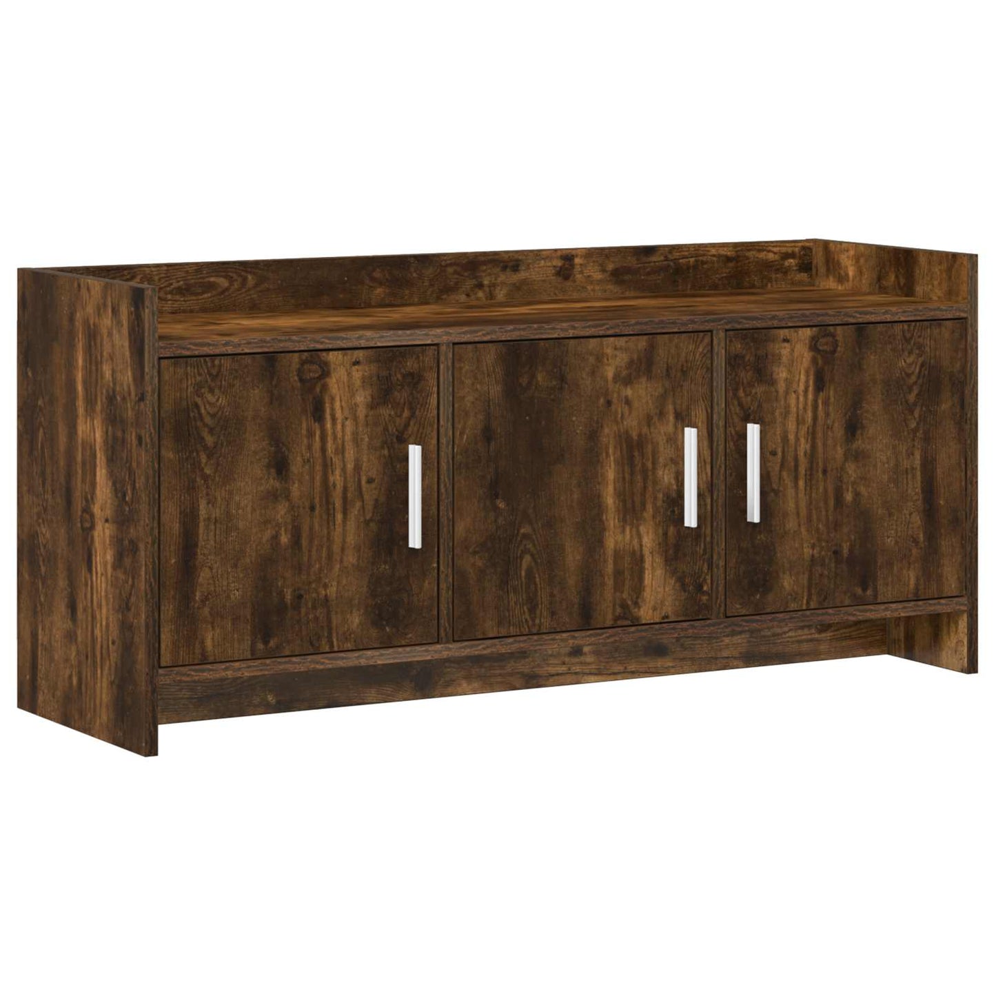 vidaXL TV Cabinet 102 x 33 x 47 cm Smoked Oak Engineered Wood 2