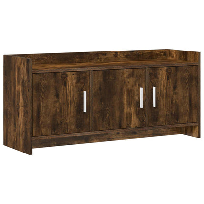 vidaXL TV Cabinet 102 x 33 x 47 cm Smoked Oak Engineered Wood 2