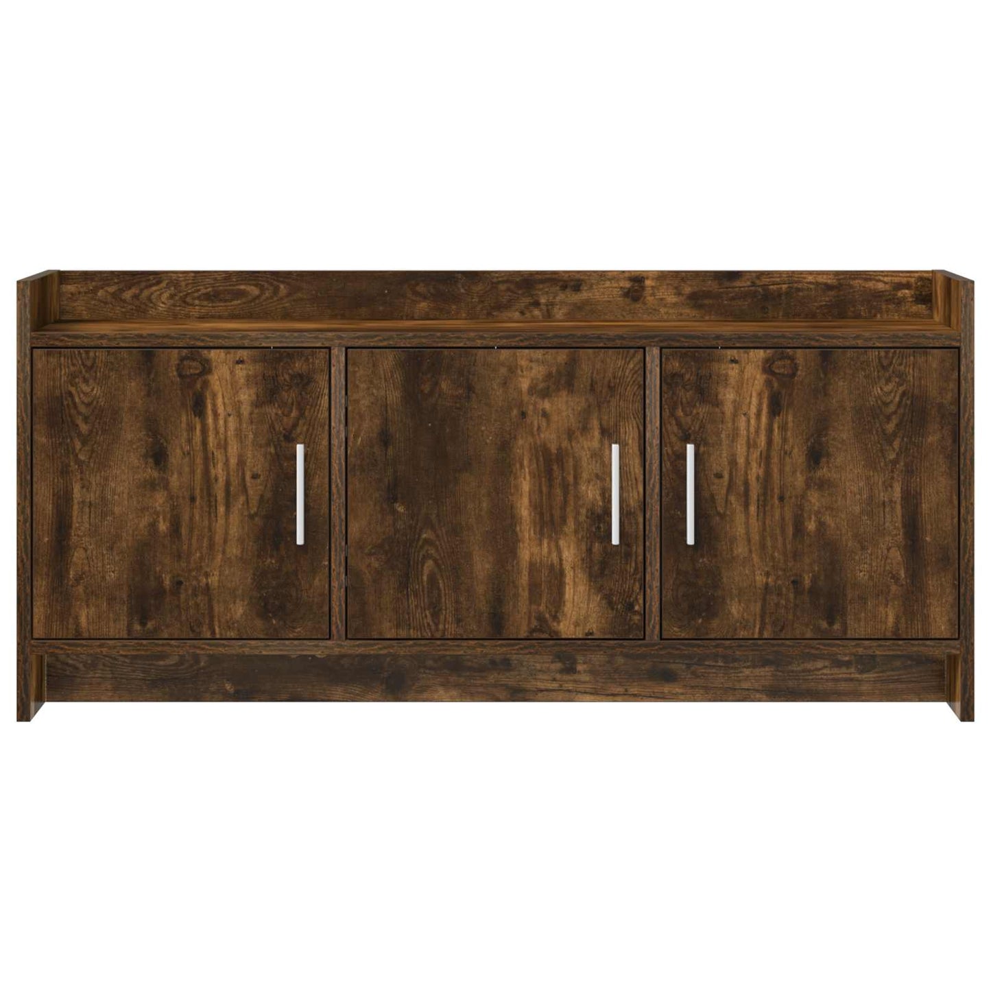 vidaXL TV Cabinet 102 x 33 x 47 cm Smoked Oak Engineered Wood 5