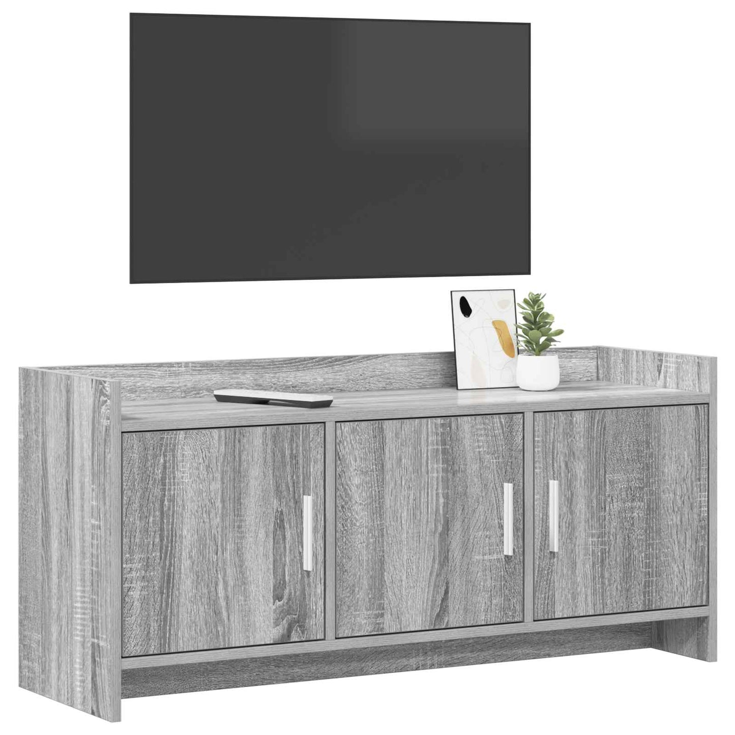 vidaXL TV Cabinet 102 x 33 x 47 cm Grey Sonoma Engineered Wood 3