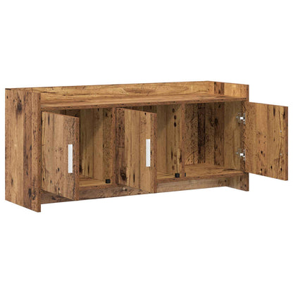 vidaXL TV Cabinet 102 x 33 x 47 cm Old Wood Engineered Wood 4