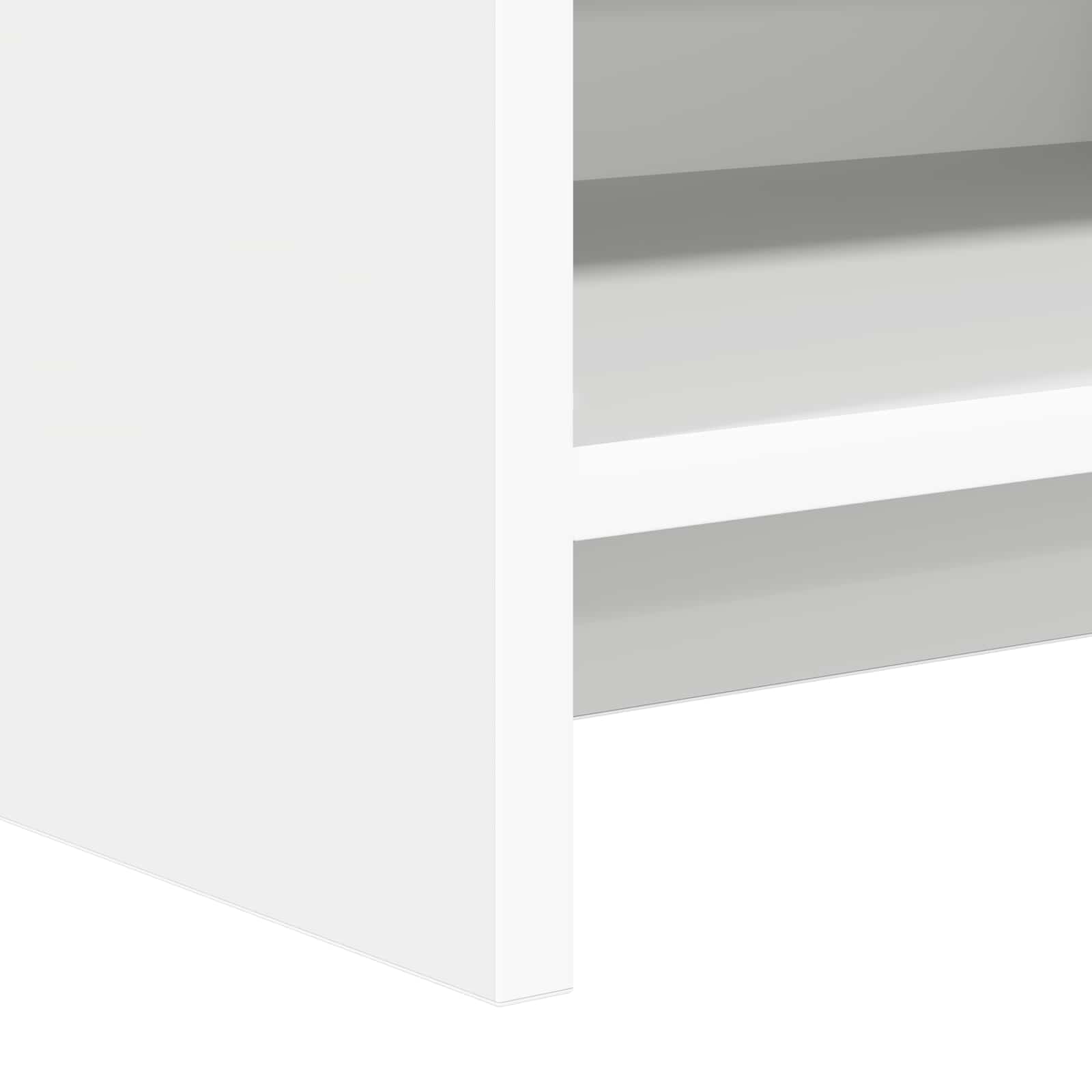 vidaXL TV Cabinet 100 x 33 x 47 cm White Engineered Wood 6