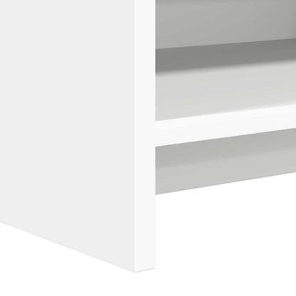 vidaXL TV Cabinet 100 x 33 x 47 cm White Engineered Wood 6