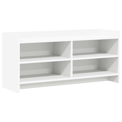 vidaXL TV Cabinet 100 x 33 x 47 cm White Engineered Wood 2