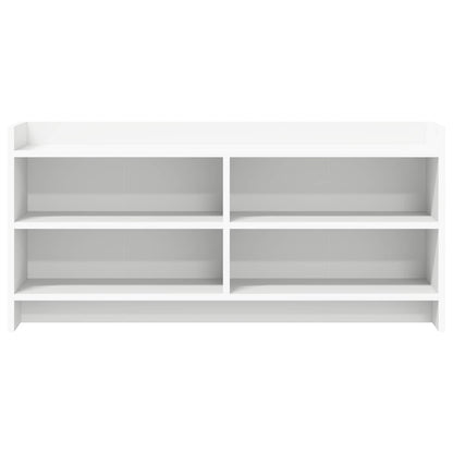 vidaXL TV Cabinet 100 x 33 x 47 cm White Engineered Wood 4