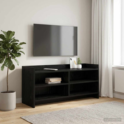 vidaXL TV Cabinet 100 x 33 x 47 cm Black Oak Engineered Wood 1