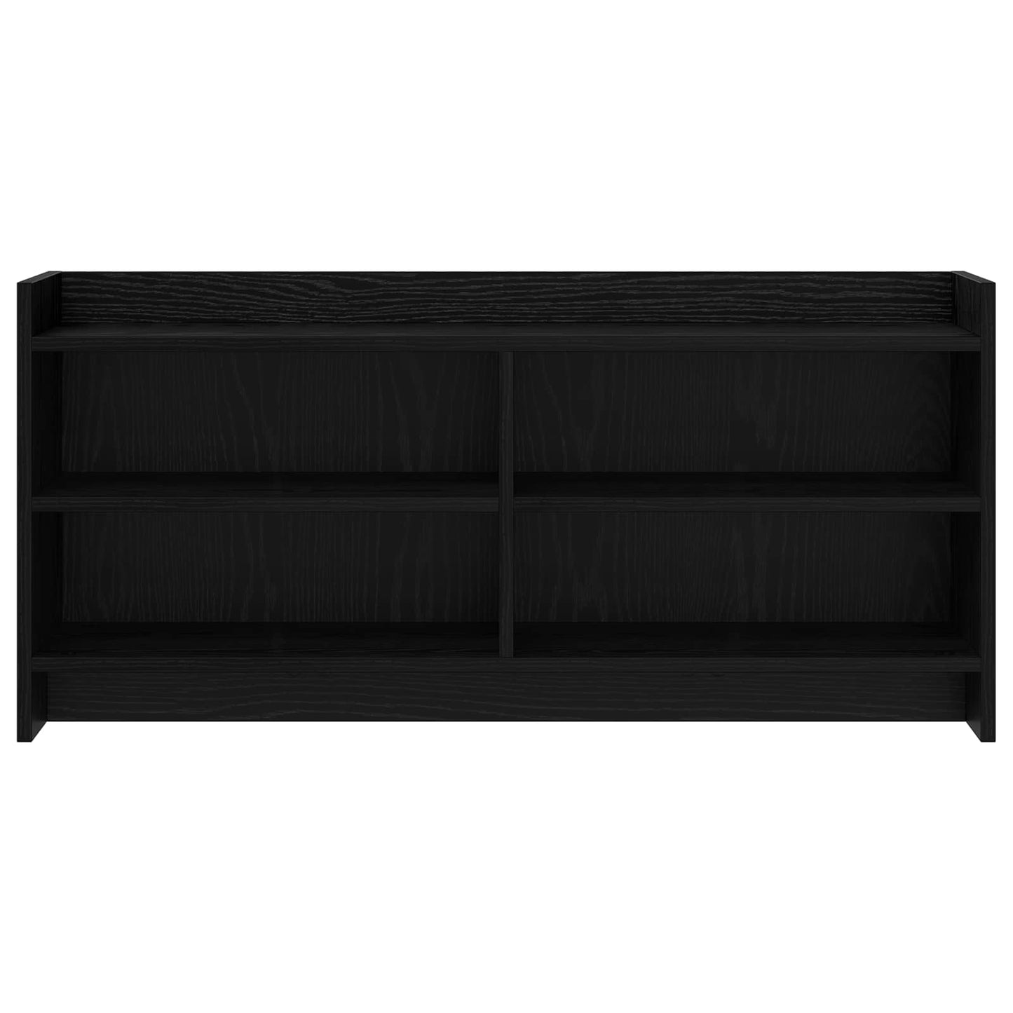 vidaXL TV Cabinet 100 x 33 x 47 cm Black Oak Engineered Wood 4