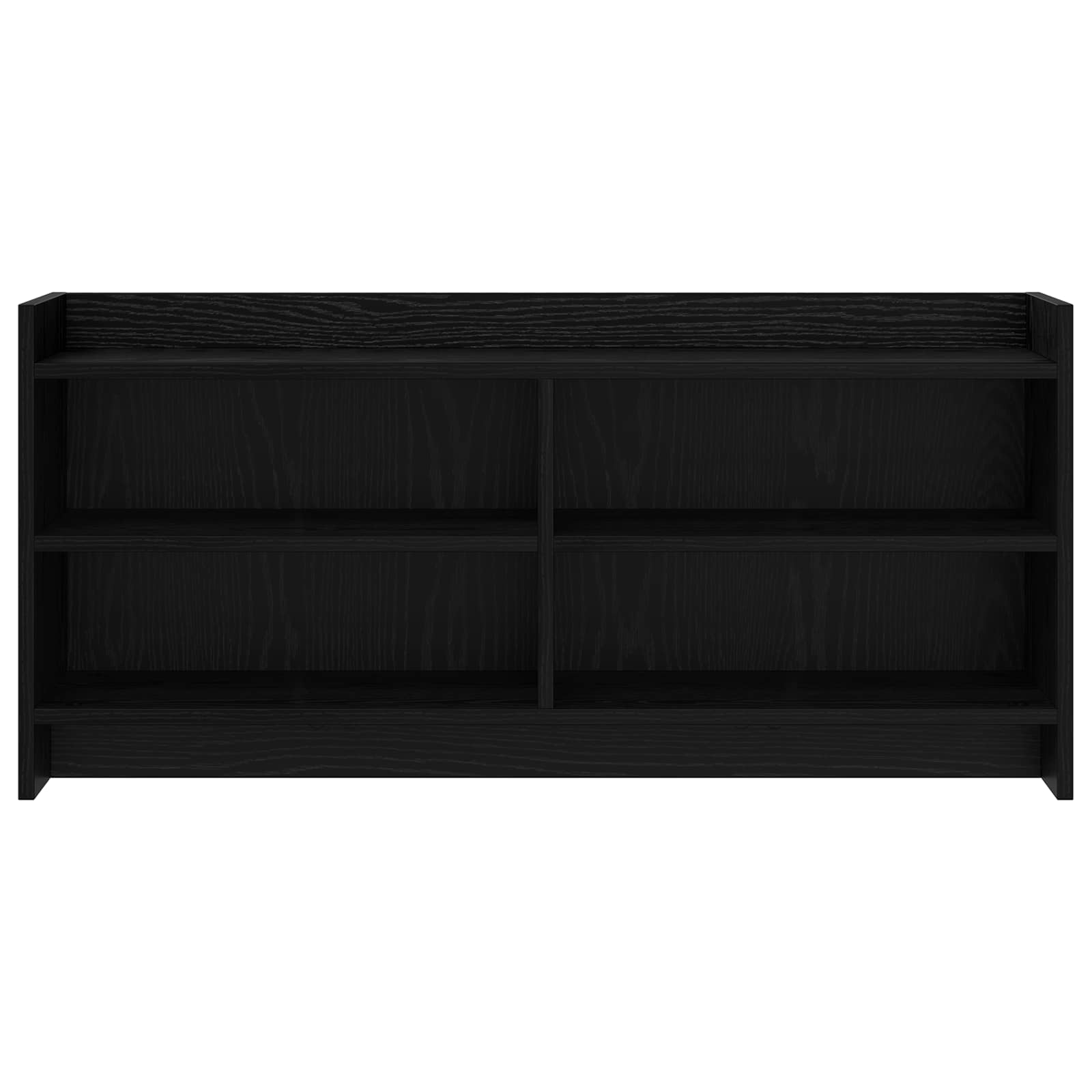 vidaXL TV Cabinet 100 x 33 x 47 cm Black Oak Engineered Wood 4