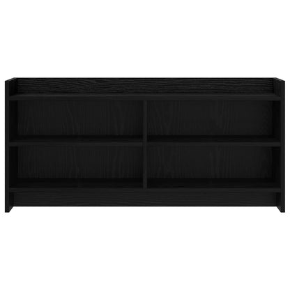 vidaXL TV Cabinet 100 x 33 x 47 cm Black Oak Engineered Wood 4