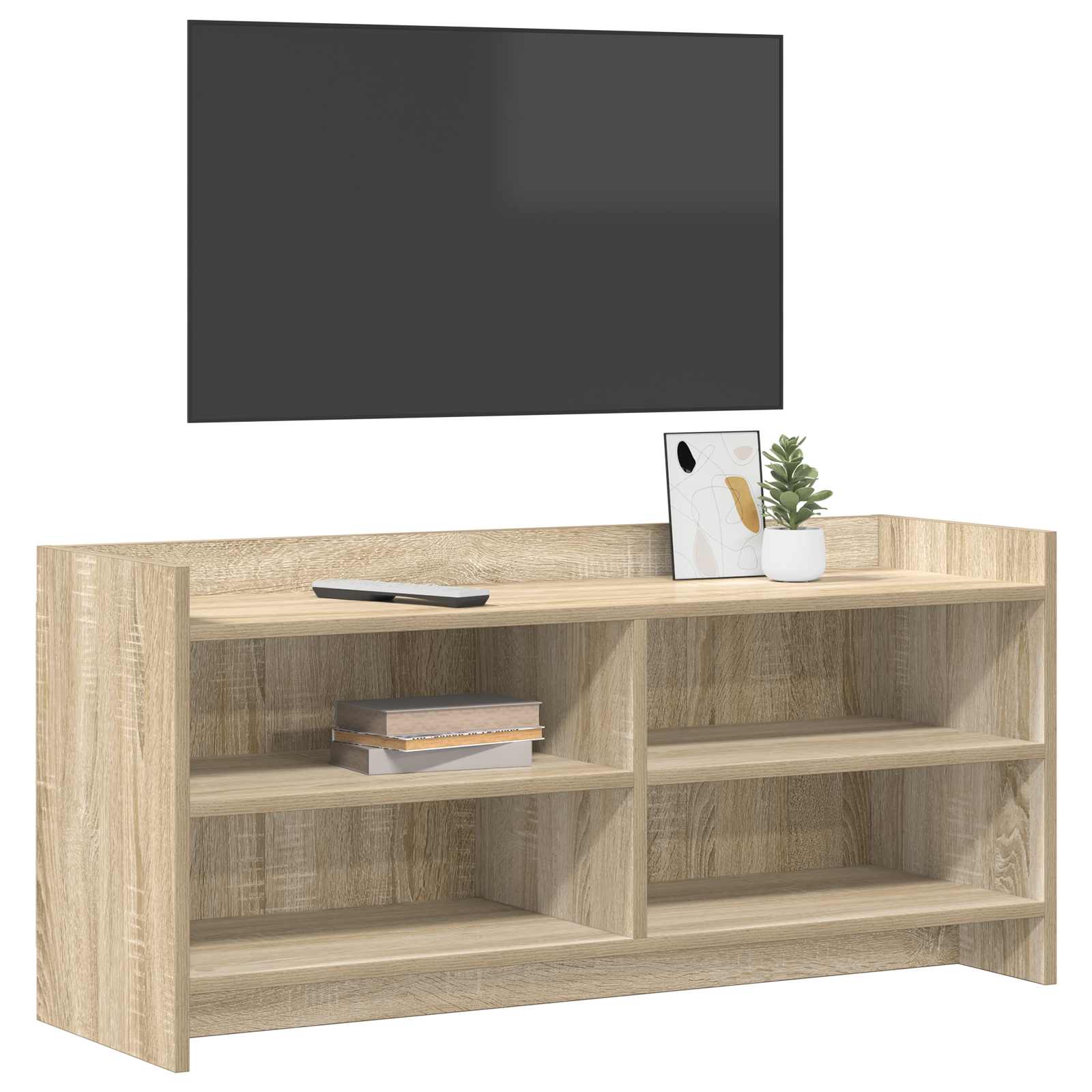vidaXL TV Cabinet 100 x 33 x 47 cm Sonoma Oak Engineered Wood 3