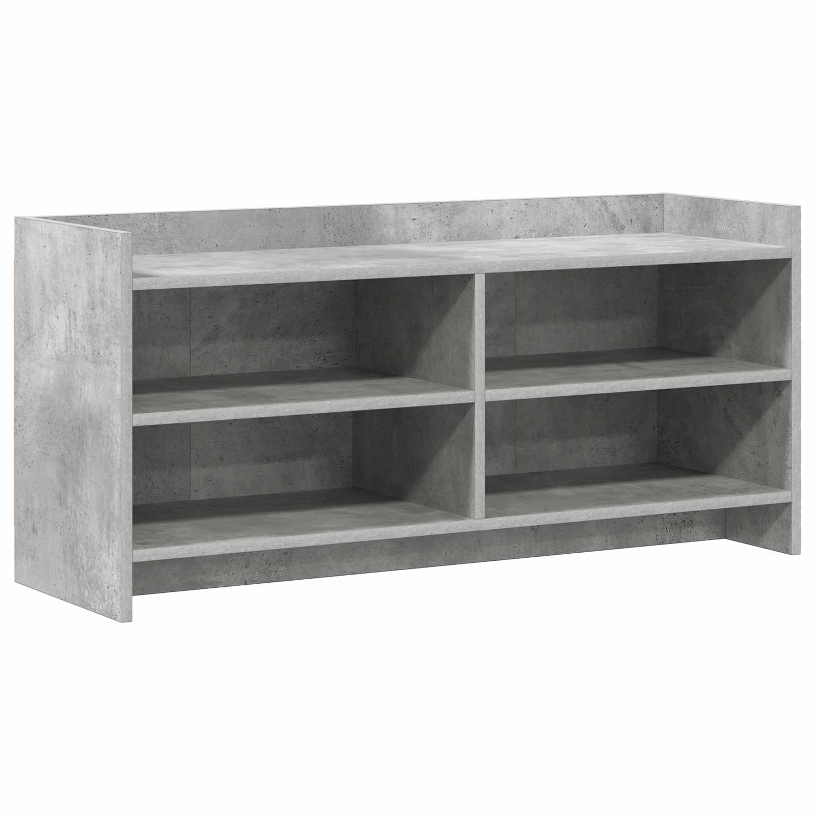 vidaXL TV Cabinet 100 x 33 x 47 cm Concrete Grey Engineered Wood 2