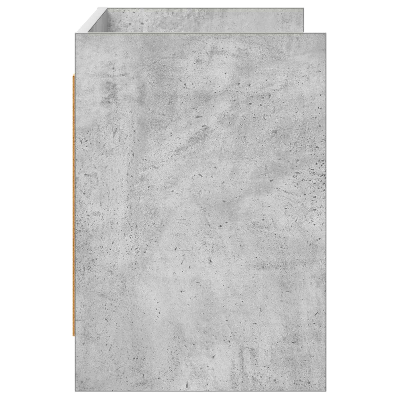 vidaXL TV Cabinet 100 x 33 x 47 cm Concrete Grey Engineered Wood 5