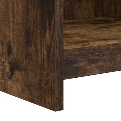 vidaXL TV Cabinet 100 x 33 x 47 cm Smoked Oak Engineered Wood 6