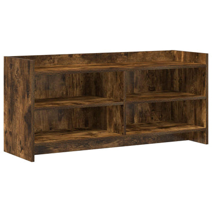 vidaXL TV Cabinet 100 x 33 x 47 cm Smoked Oak Engineered Wood 2
