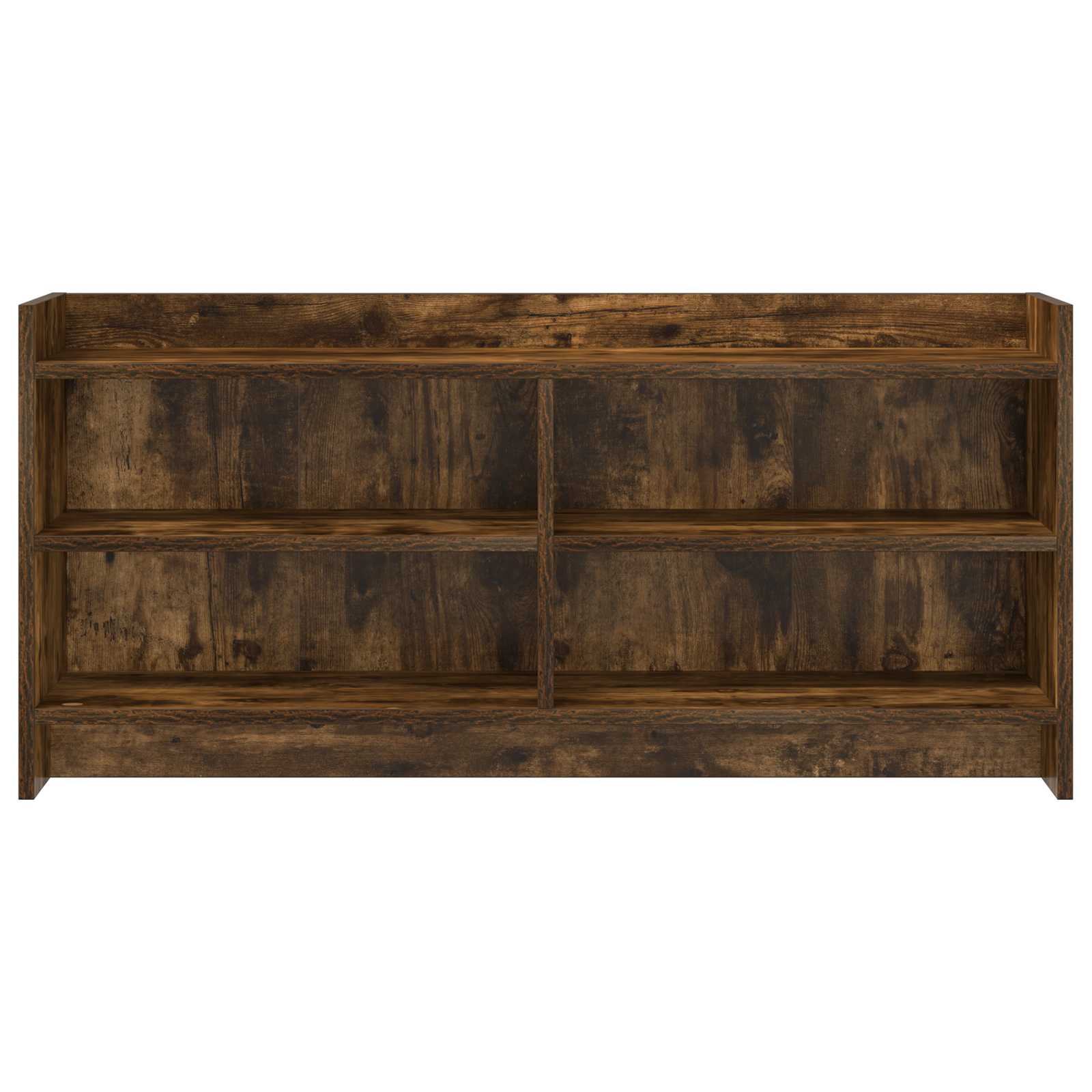 vidaXL TV Cabinet 100 x 33 x 47 cm Smoked Oak Engineered Wood 4