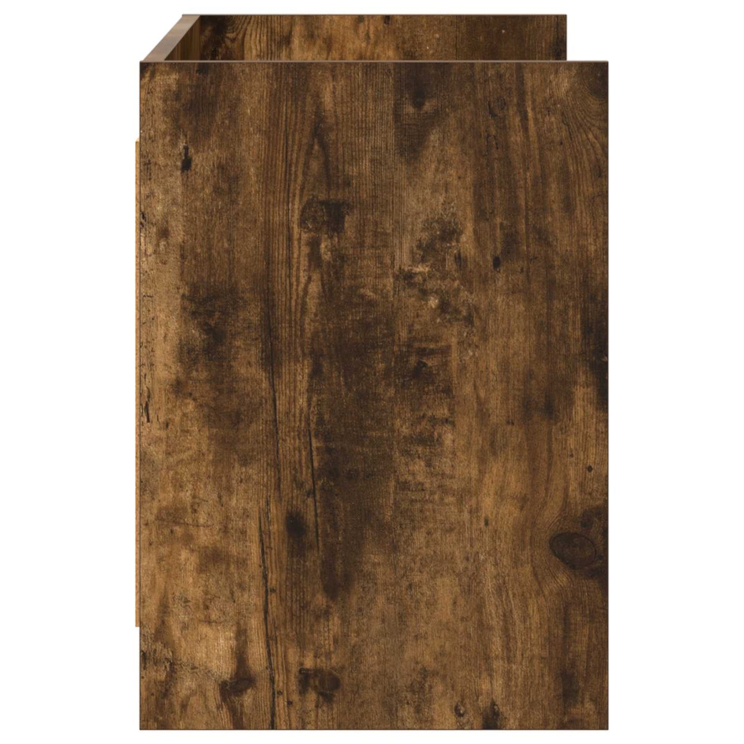 vidaXL TV Cabinet 100 x 33 x 47 cm Smoked Oak Engineered Wood 5