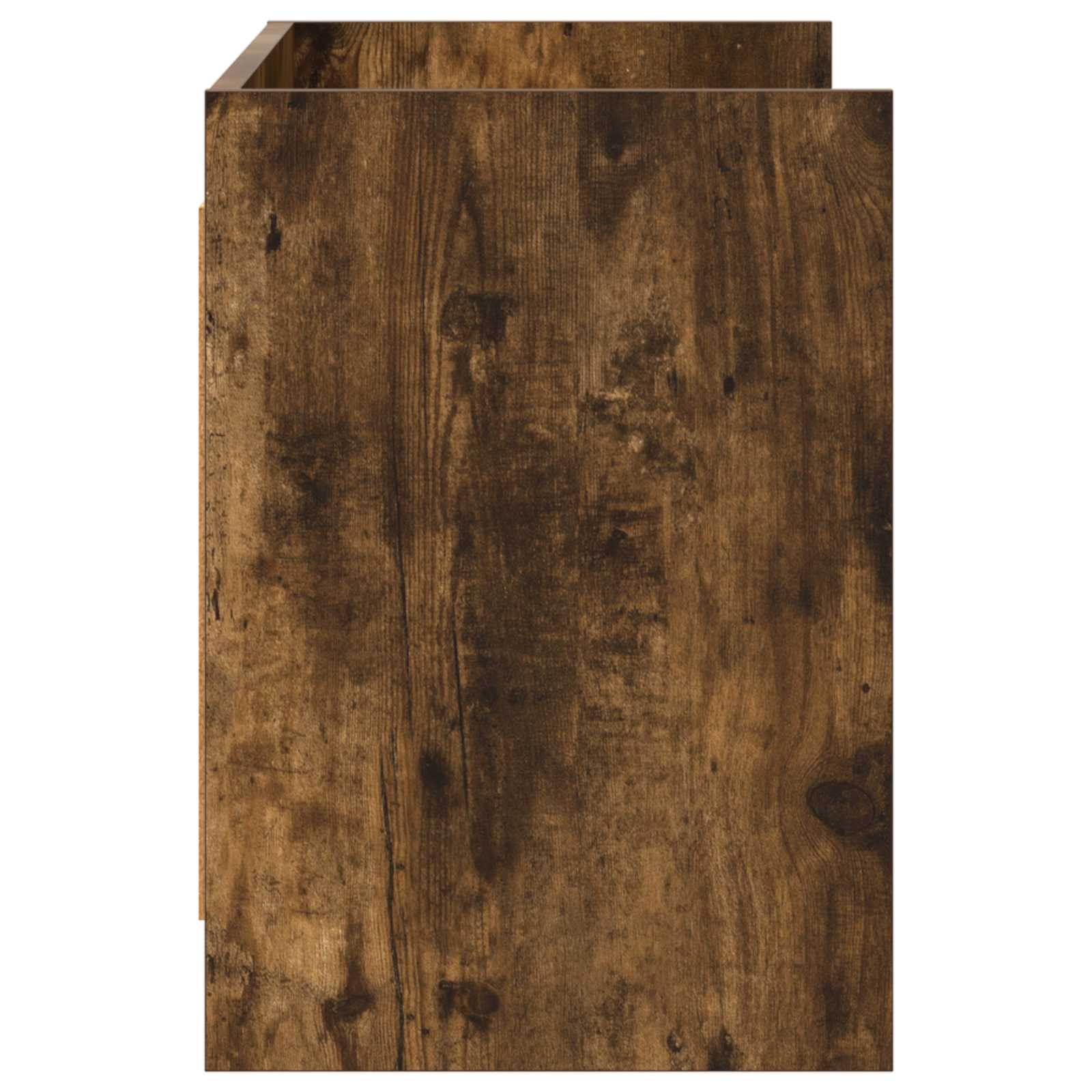 vidaXL TV Cabinet 100 x 33 x 47 cm Smoked Oak Engineered Wood 5