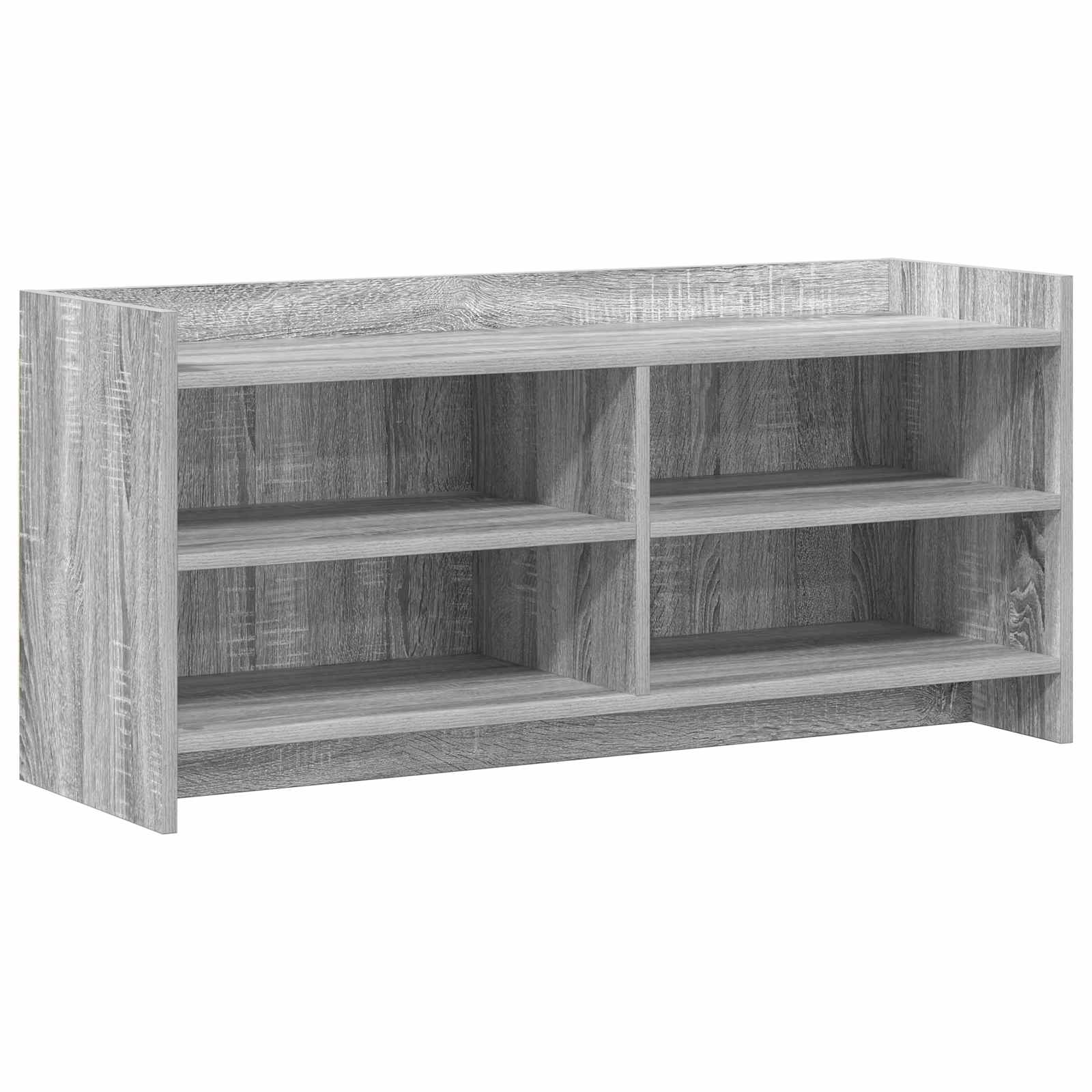 vidaXL TV Cabinet 100 x 33 x 47 cm Grey Sonoma Engineered Wood 2