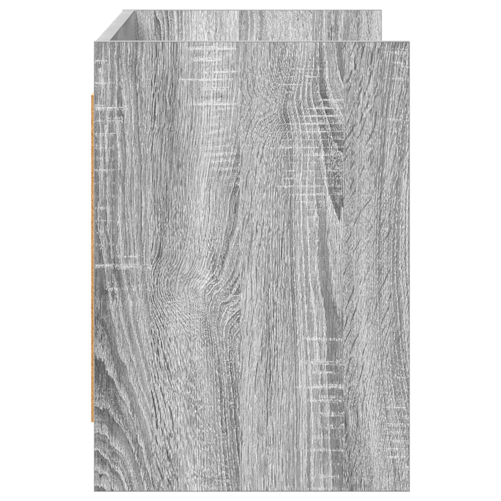 vidaXL TV Cabinet 100 x 33 x 47 cm Grey Sonoma Engineered Wood 5
