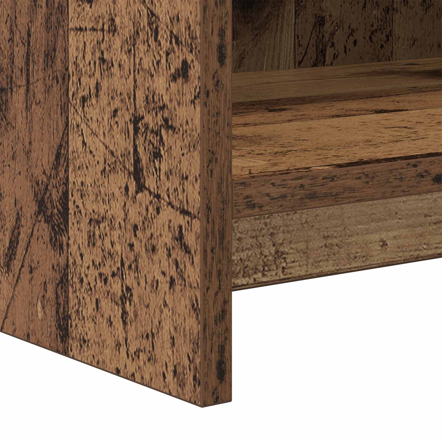 vidaXL TV Cabinet 100 x 33 x 47 cm Old Wood Engineered Wood 6