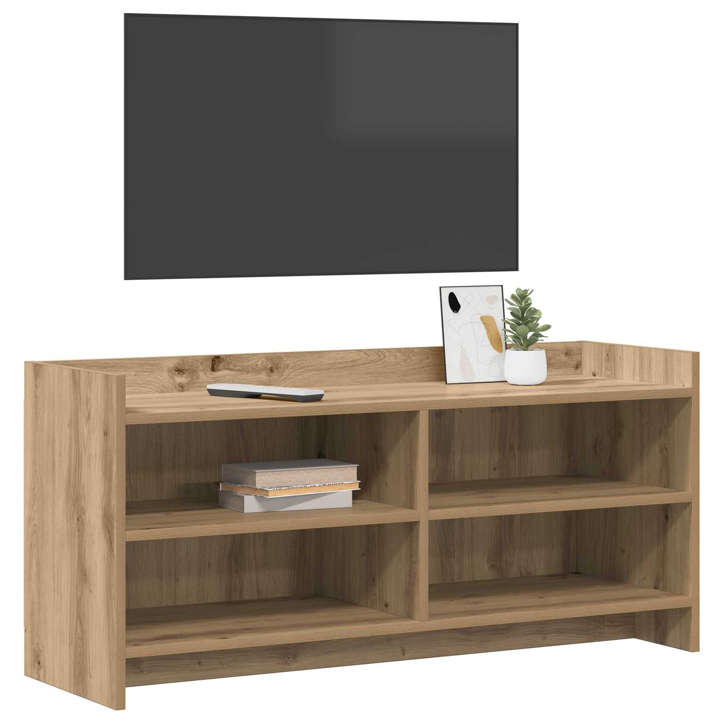 vidaXL TV Cabinet 100 x 33 x 47 cm Artisan Oak Engineered Wood 3