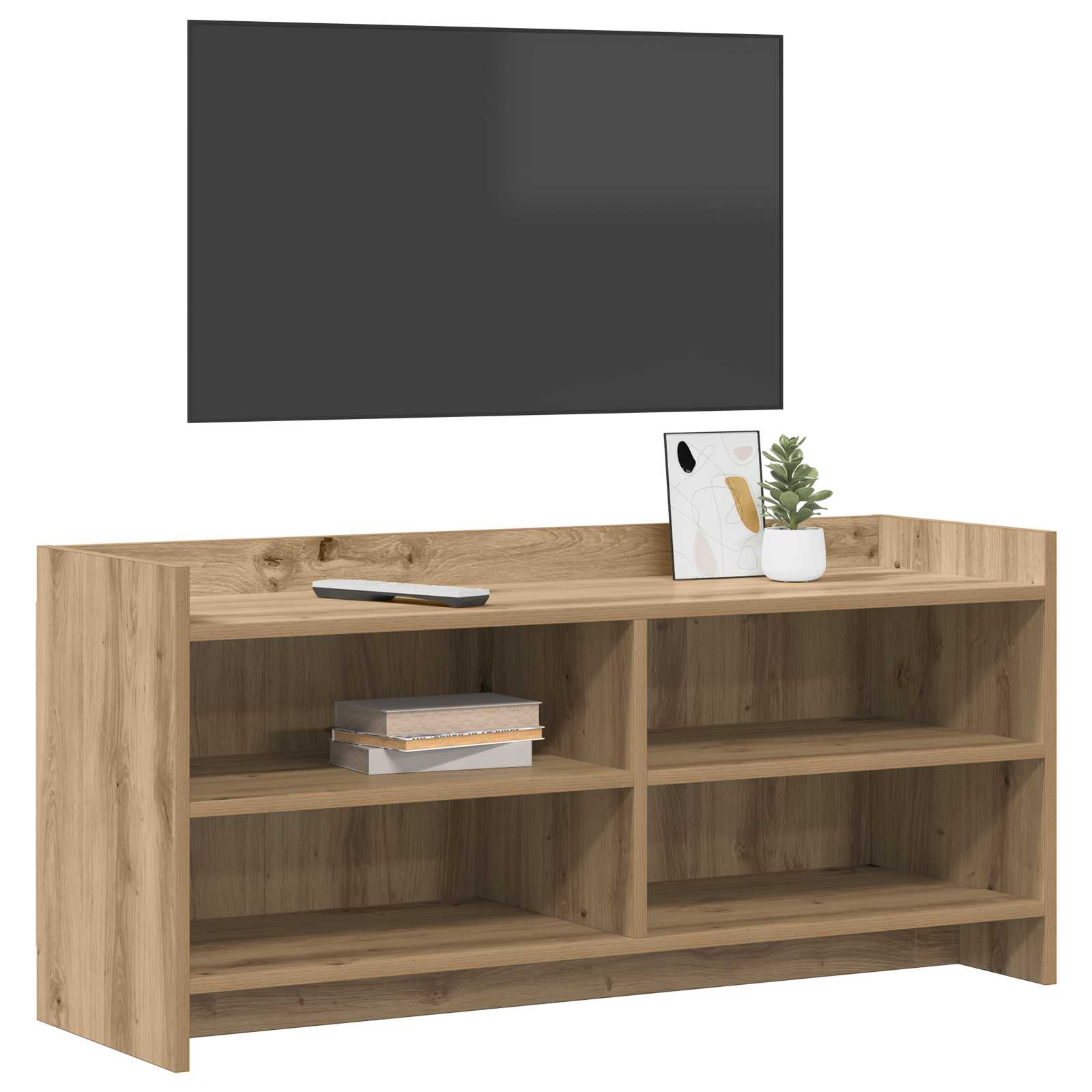 vidaXL TV Cabinet 100 x 33 x 47 cm Artisan Oak Engineered Wood 3