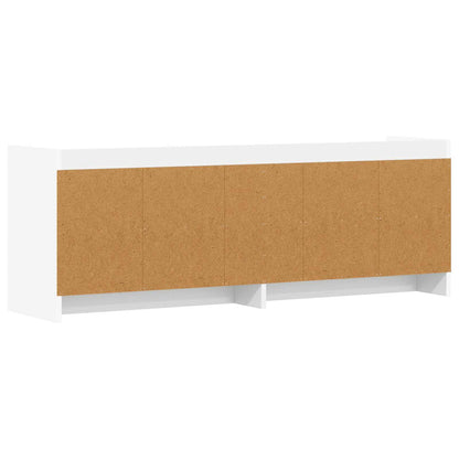 vidaXL TV Cabinet 135 x 33 x 47 cm White Engineered Wood 6