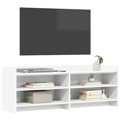 vidaXL TV Cabinet 135 x 33 x 47 cm White Engineered Wood 3